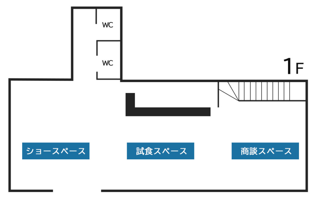 天神町オフィス1Fフロア図