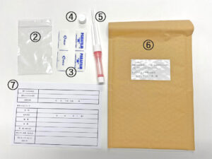 じんにゃんチェックキット箱の中身